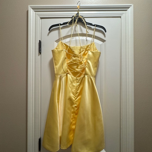 Yellow, Sherri Hill, Hoco  Dress, Size 4 - Picture 5 of 10